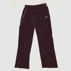 Women's Large Nike Navy Blue Gray Stripe Athletic Sweatpants Pants